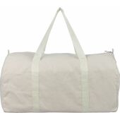 Gerecyclede polycotton (330 gsm) dufflebag Tian blauw