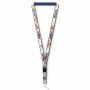 Afneembare polyester keycord met gesublimeerde satijnen overlay