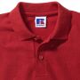 RUS Children's Classic Polycot. Polo, Bright Red, 11-12jr