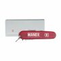 Victorinox Spartan zakmes in geschenkdoos - transparant rood