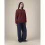 Stella Thinker - Het dames crewneck sweatshirt van gerecycled katoen - Burgundy (XS)