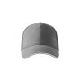 Cap unisex Sandwich 6P antique silver adjustable