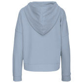 Bio lounge damessweater met capuchon Aquamarine L/XL