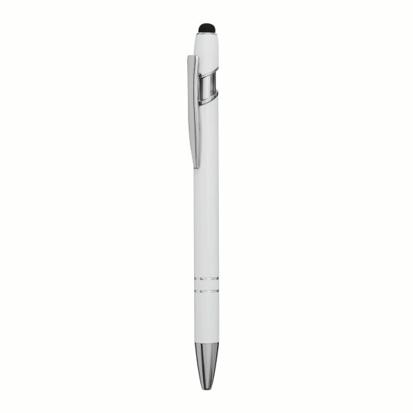 Aluminium ballpoint pen MERCHANT white