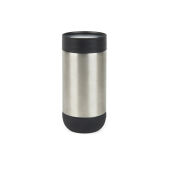 VINGA Erie RCS recycled RVS push mug 350 ML, zilver, zwart VINGA Erie RCS recycled RVS push mug 350 ML, zilver, zwart