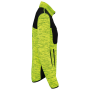 Gerecycled damesjasje in polytricot Fluorescent Yellow Melange / Black 3XL