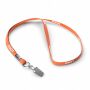 Polyester tubulaire keycord met metalen klem