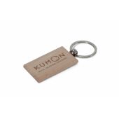 Sleutelhanger hout rechthoekig - Hout
