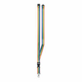 BOWYARD - Regenboog RPET sleutelkoord - Multicolour