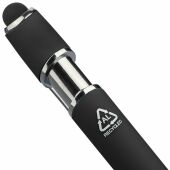 Recyclede aluminium balpen Primo zwart