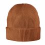 Exclusive Recycled Fine Rib Beanie, Kastanjebruin