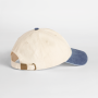 Compacte vintage cap met contrasterende klep Natural / Vintage Denim One Size Compacte vintage cap met contrasterende klep Natural / Vintage Denim One Size