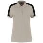 Poloshirt Bicolor Redefined Dames 206108 Sand-Black XS