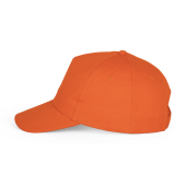 Baseballpet - 5 panelen Orange One Size
