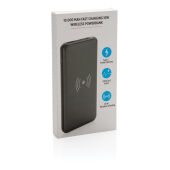 10.000 mAh powerbank met 10W draadloos snelladen met PD, grijs
