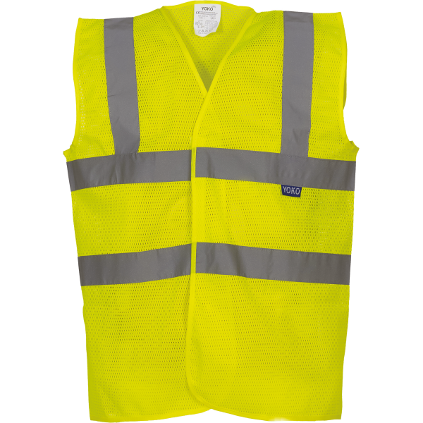 Hoge zichtbaarheid hesje van gaas Hi Vis Yellow 3XL Hoge zichtbaarheid hesje van gaas Hi Vis Yellow 3XL