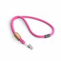 Polyester koord-keycord met bamboe plaatje