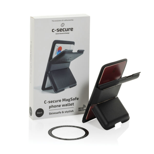 C-Secure MagSafe phone wallet, zwart C-Secure MagSafe phone wallet, zwart