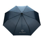 21" Impact AWARE™ RPET 190T mini auto open paraplu, donkerblauw