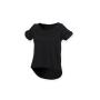 T-SHIRT WITH DROP TAIL, BLACK, XXL, SKINNIFIT WOMEN