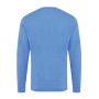 Iqoniq Denali recycled cotton crew neck undyed, heather blue (XS)