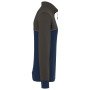 Ecologische uniseks sweater met ritskraag Navy / Dark Grey XXL