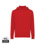 IQONIQ Rila lichtgewicht gerecycled katoen hoodie, rood (XXXL)