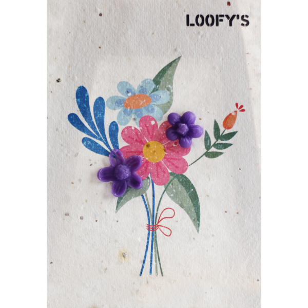 Loofy's Zeep kaart - Bloemen