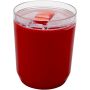 Hudson 180 ml dubbelwandige beker van gerecycled plastic - Rood Hudson 180 ml dubbelwandige beker van gerecycled plastic - Rood