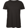 Organic Cotton Inspire Crew Neck T-shirt / Woman Black S Organic Cotton Inspire Crew Neck T-shirt / Woman Black S