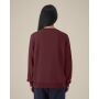 Stella Thinker - Het dames crewneck sweatshirt van gerecycled katoen - Burgundy (XS)