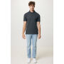 IQONIQ Yosemite gerecycled katoen pique polo, heather anthracite (M)