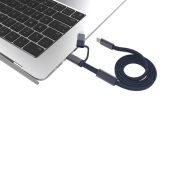 Arc RCS 60W 120 cm 2-in-1 snellaadkabel, blauw