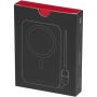 SMART 5000 mAh powerbank van gerecycled plastic met magneetsluiting en lanyard - Zwart