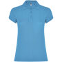 Star damespolo met korte mouwen - Turquoise - 3XL
