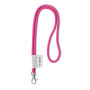 Polyester 2-kleurige koord-lanyard met full color label