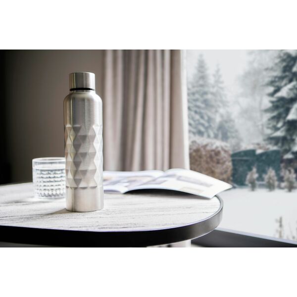 Einwandige Trinkflasche aus recyceltem Edelstahl (800 ml) Talin Schwarz Einwandige Trinkflasche aus recyceltem Edelstahl (800 ml) Talin Schwarz