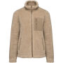 Ecologisch uniseks sherpa jasje Wet Sand / Driftwood XXL