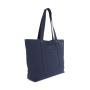Grote shopper met zijzak Washed Navy One Size