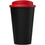 Americano® Eco 350 ml gerecyclede drinkbeker - Zwart/Rood