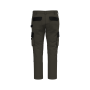 Tweekleurige heren werkbroek Dark Khaki / Black 58 FR