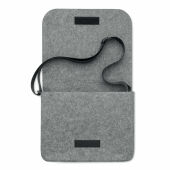 BAGLO - Vilten laptoptas van RPET - Grijs
