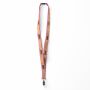 Zeefdruk lanyard van kurk en polyester