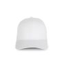 Baseballpet - 6 panelen white one size Baseballpet - 6 panelen white one size