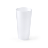 GASTON Herbruikbare flexibele PP-beker 400 ml - wit