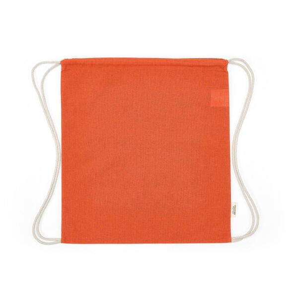 Gerecycled katoenen eco gymtas Lhotse | 140 g/m² | 41×37 cm | Koord rugzak | Oranje Gerecycled katoenen eco gymtas Lhotse | 140 g/m² | 41×37 cm | Koord rugzak | Oranje