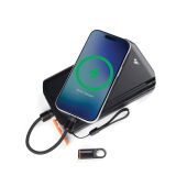 Nordic Drift Everest USB-C 60W snellaadkarabijnkabel, zwart