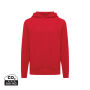 IQONIQ Yengo recycled katoen hoodie met steekzakken, rood (L)