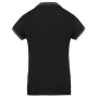 Dames-sportpolo Black / sporty grey XS