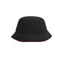 Fisherman Piping Hat black/red S/M Fisherman Piping Hat black/red S/M